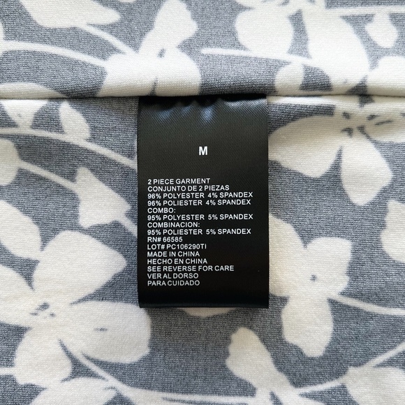 Perceptions New York Black & White Pleated Floral Dress & Tie Front Cardigan Set - Picture 6 of 6